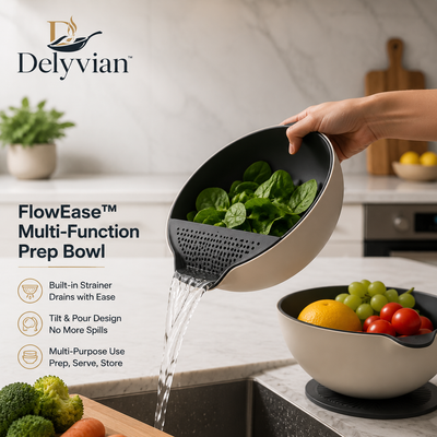 Delyvian™ FlowEase Multi-Function Prep Bowl