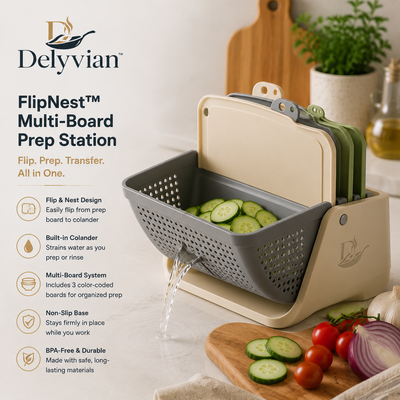 Delyvian™ FlipNest Multi-Board Prep Station